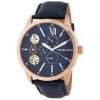 Fossil Men’s Mechanical Blue Leather Strap Blue Dial 48mm Watch BQ2219