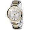 Emporio Armani Men’s Quartz Two Tone Stainless Steel Silver Dial 38mm Watch AR2450