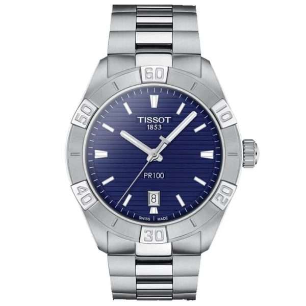 TISSOT Men’s Quartz Swiss Made Silver Stainless Steel Blue Dial 42mm Watch T101.610.11.041.00 UAE DUBAI AJMAN SHARJAH ABU DHABI RAS AL KHAIMA UMM UL QUWAIN ALAIN FUJAIRAH