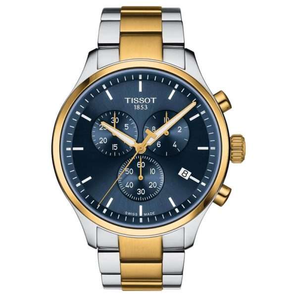 TISSOT Men’s Quartz Swiss Made Two Tone Stainless Steel Blue Dial 45mm Watch T116.617.22.041.00 UAE DUBAI AJMAN SHARJAH ABU DHABI RAS AL KHAIMA UMM UL QUWAIN ALAIN FUJAIRAH