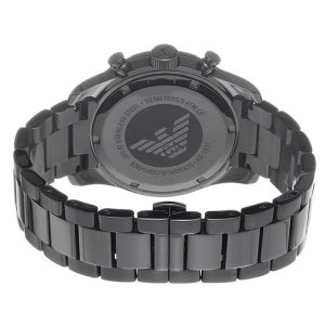 Emporio Armani Men’s Quartz Black Stainless Steel Black Dial 44mm Watch AR5931