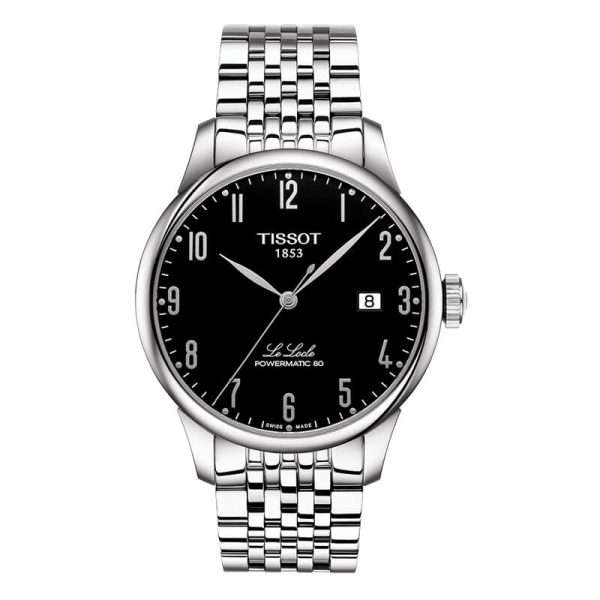 TISSOT Men’s Powermatic Swiss Made Silver Stainless Steel Black Dial 40mm Watch T006.407.11.052.00 UAE DUBAI AJMAN SHARJAH ABU DHABI RAS AL KHAIMA UMM UL QUWAIN ALAIN FUJAIRAH