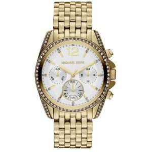 Michael Kors Women’s Quartz Gold Stainless Steel White Dial 39mm Watch MK5835