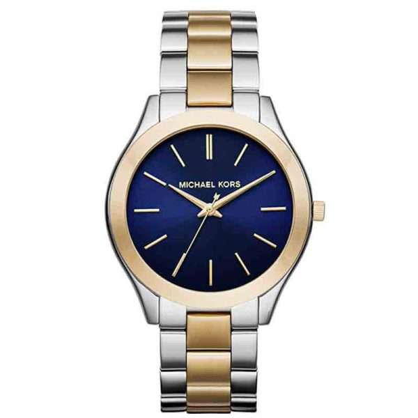 Michael Kors Women’s Quartz Two Tone Stainless Steel Blue Dial 42mm Watch MK3479