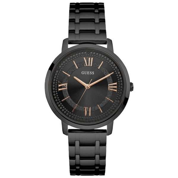 Guess Men’s Quartz Black Stainless Steel Black Dial 40mm Watch W0933L4 UAE DUBAI AJMAN SHARJAH ABU DHABI RAS AL KHAIMA UMM UL QUWAIN ALAIN FUJAIRAH