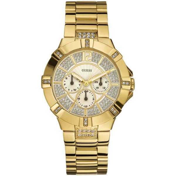 Guess Women’s Quartz Gold Stainless Steel Gold Dial 42mm Watch W13573L1 UAE DUBAI AJMAN SHARJAH ABU DHABI RAS AL KHAIMA UMM UL QUWAIN ALAIN FUJAIRAH