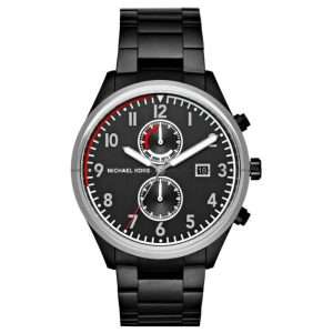 Michael Kors Men’s Quartz Black Stainless Steel Black Dial 43mm Watch MK8575