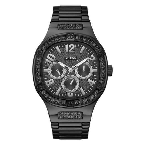 Guess Men’s Quartz Black Stainless Steel Black Dial 46mm Watch GW0576G3 UAE DUBAI AJMAN SHARJAH ABU DHABI RAS AL KHAIMA UMM UL QUWAIN ALAIN FUJAIRAH