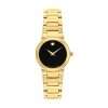 Movado Women’s Quartz Swiss Made Gold Stainless Steel Black Dial 26mm Watch 0607297