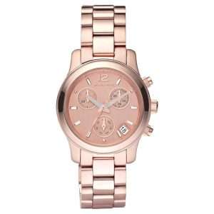 Michael Kors Women’s Quartz Rose Gold Stainless Steel Rose Gold Dial 33mm Watch MK5430