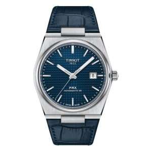 TISSOT PRX Men’s Swiss Made Powermatic Blue Leather Strap Blue Dial 42mm Watch T137.407.16.041.00 UAE DUBAI AJMAN SHARJAH ABU DHABI RAS AL KHAIMA UMM UL QUWAIN ALAIN FUJAIRAH