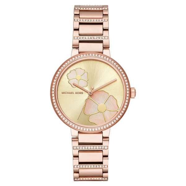 Michael Kors Women’s Quartz Rose Gold Stainless Steel Gold Dial 36mm Watch MK3836 UAE DUBAI AJMAN SHARJAH ABU DHABI RAS AL KHAIMA UMM UL QUWAIN ALAIN FUJAIRAH