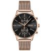 Hugo Boss Men’s Quartz Gold Stainless Steel Black Dial 43mm Watch 1513808