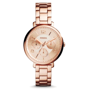 Fossil Women’s Quartz Rose Gold Stainless Steel Rose Gold Dial 36mm Watch ES3665
