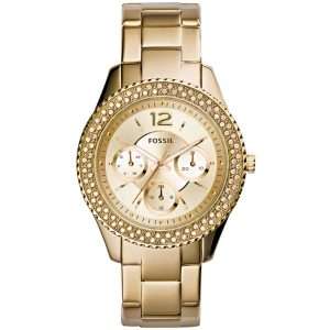 Fossil Women’s Quartz Gold Stainless Steel Gold Dial 38mm Watch ES3589