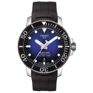 TISSOT Men’s Automatic Swiss Made Black Silicone Strap Blue Dial 43mm Watch T120.407.17.041.00 UAE DUBAI AJMAN SHARJAH ABU DHABI RAS AL KHAIMA UMM UL QUWAIN ALAIN FUJAIRAH