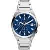 Fossil Men’s Quartz Silver Stainless Steel Blue Dial 42mm Watch FS5795