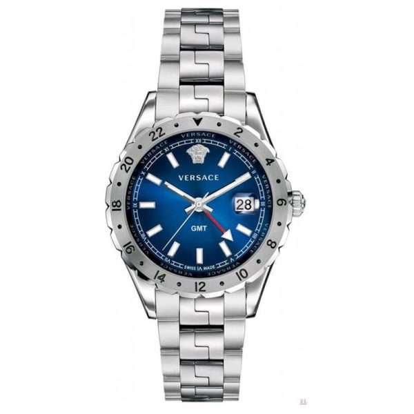 Versace Men’s Swiss Made Quartz Silver Stainless Steel Blue Dial 42mm Watch V11010015 UAE DUBAI AJMAN SHARJAH ABU DHABI RAS AL KHAIMA UMM UL QUWAIN ALAIN FUJAIRAH