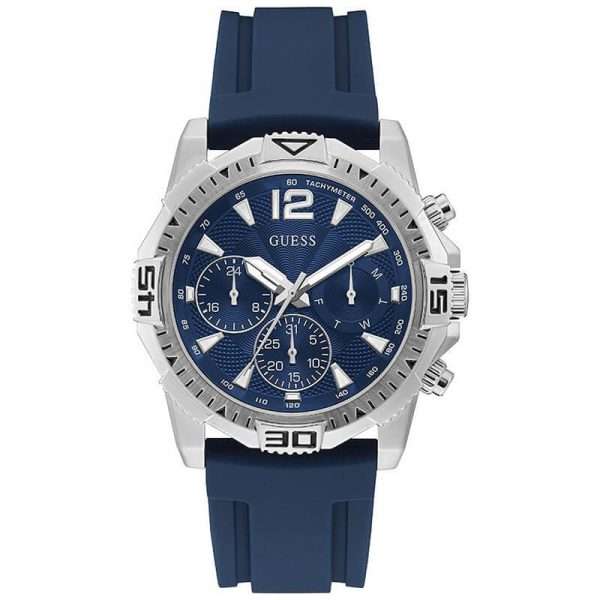 Guess Men’s Quartz Blue Silicone Strap Blue Dial 45mm Watch GW0211G1 UAE DUBAI AJMAN SHARJAH ABU DHABI RAS AL KHAIMA UMM UL QUWAIN ALAIN FUJAIRAH