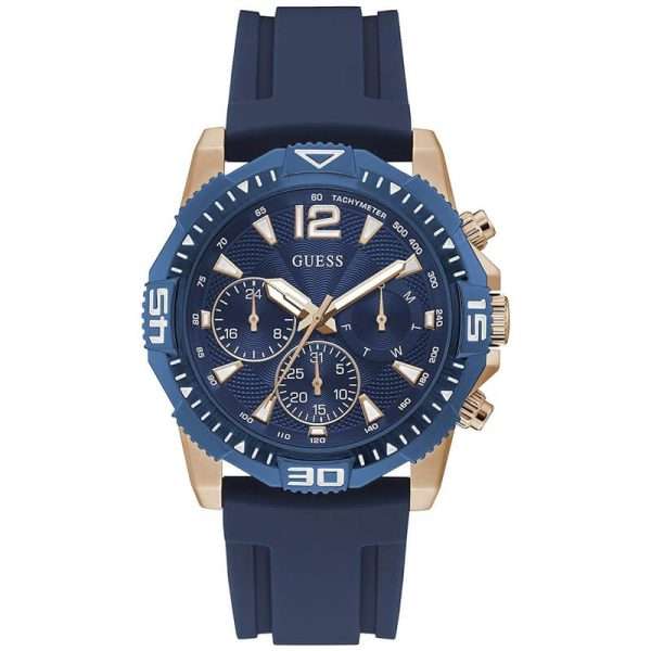 Guess Men’s Quartz Blue Silicone Strap Blue Dial 43mm Watch GW0211G4 UAE DUBAI AJMAN SHARJAH ABU DHABI RAS AL KHAIMA UMM UL QUWAIN ALAIN FUJAIRAH