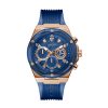 Guess Men’s Quartz Blue Silicone Strap Blue Dial 46mm Watch GW0425G3