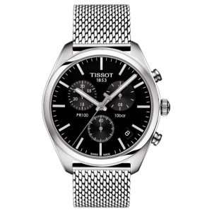 TISSOT Men’s Quartz Swiss Made Silver Stainless Steel Black Dial 41mm Watch T101.417.11.051.01 UAE DUBAI AJMAN SHARJAH ABU DHABI RAS AL KHAIMA UMM UL QUWAIN ALAIN FUJAIRAH