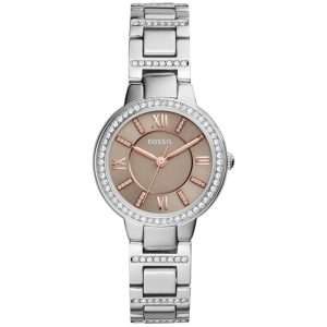 Fossil Women’s Quartz Silver Stainless Steel Taupe Dial 30mm Watch ES4147