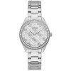 Guess Women’s Quartz Silver Stainless Steel Silver Dial 37mm Watch GW0001L1