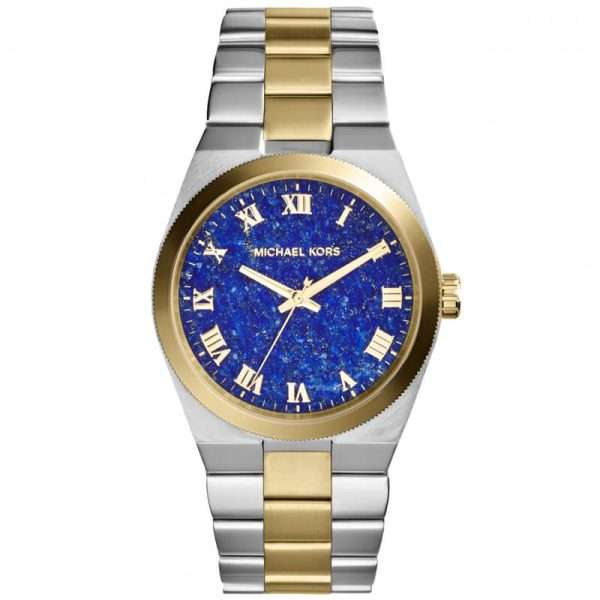 Michael Kors Women’s Quartz Two Tone Stainless Steel Blue Dial 38mm Watch MK5893