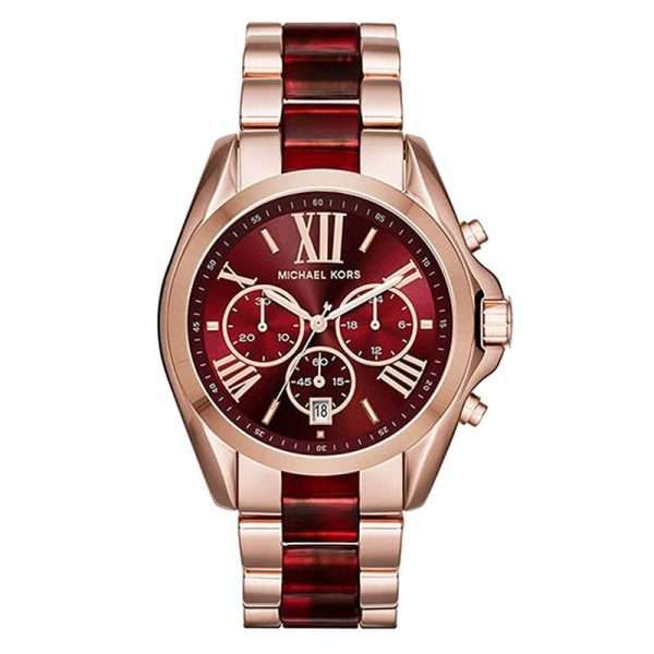 Michael Kors Women’s Quartz Two Tone Stainless Steel Red Dial 39mm Watch MK6270 UAE DUBAI AJMAN SHARJAH ABU DHABI RAS AL KHAIMA UMM UL QUWAIN ALAIN FUJAIRAH