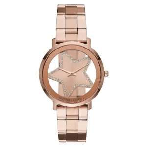 Michael Kors Women’s Quartz Rose Gold Stainless Steel Rose Gold Dial 38mm Watch MK3816