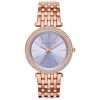 Michael Kors Women’s Quartz Rose Gold Stainless Steel Purple Dial 39mm Watch MK3400