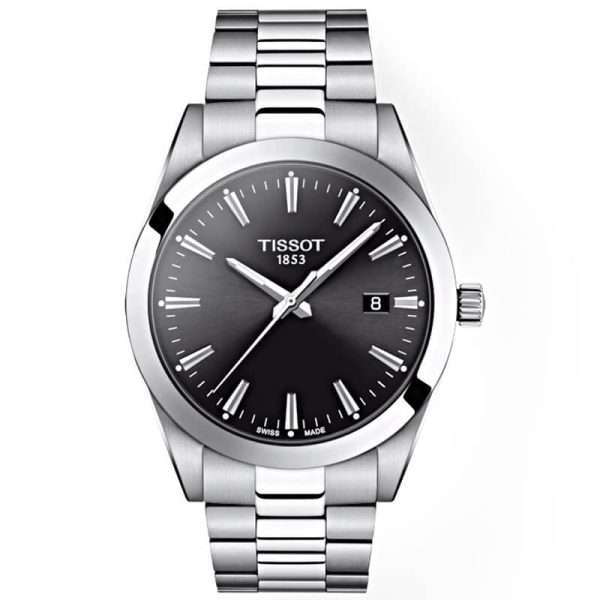 TISSOT Men’s Quartz Swiss Made Silver Stainless Steel Black Dial 40mm Watch T127.410.11.051.00 UAE DUBAI AJMAN SHARJAH ABU DHABI RAS AL KHAIMA UMM UL QUWAIN ALAIN FUJAIRAH