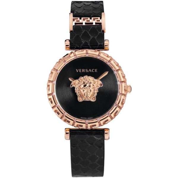 Versace Women’s Quartz Swiss Made Black Leather Strap Black Dial 37mm Watch VEDV00719 UAE DUBAI AJMAN SHARJAH ABU DHABI RAS AL KHAIMA UMM UL QUWAIN ALAIN FUJAIRAH