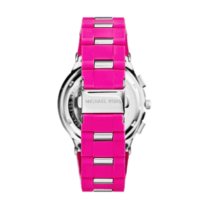 Michael Kors Women’s Quartz Pink Silicone & Stainless Steel Pink Dial 40mm Watch MK6170 UAE DUBAI AJMAN SHARJAH ABU DHABI RAS AL KHAIMA UMM UL QUWAIN ALAIN FUJAIRAH