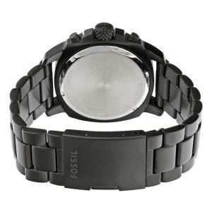 Fossil Men’s Quartz Black Stainless Steel Black Dial 45mm Watch FS4927