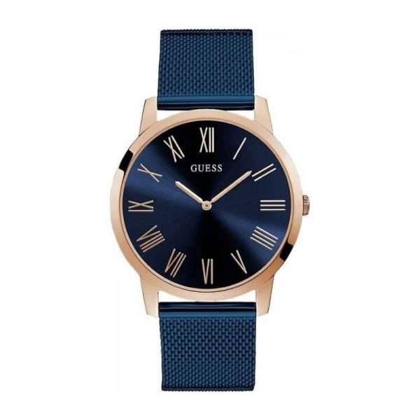 Guess Men’s Quartz Blue Stainless Steel Blue Dial 44mm Watch W1263G4 UAE DUBAI AJMAN SHARJAH ABU DHABI RAS AL KHAIMA UMM UL QUWAIN ALAIN FUJAIRAH