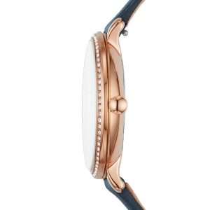 Fossil Women’s Quartz Blue Leather Strap White Dial 36mm Watch ES4291