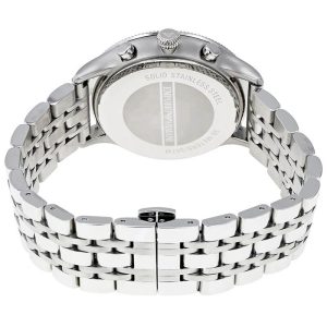 Emporio Armani Men’s Quartz Silver Stainless Steel Silver Dial 44mm Watch AR1796
