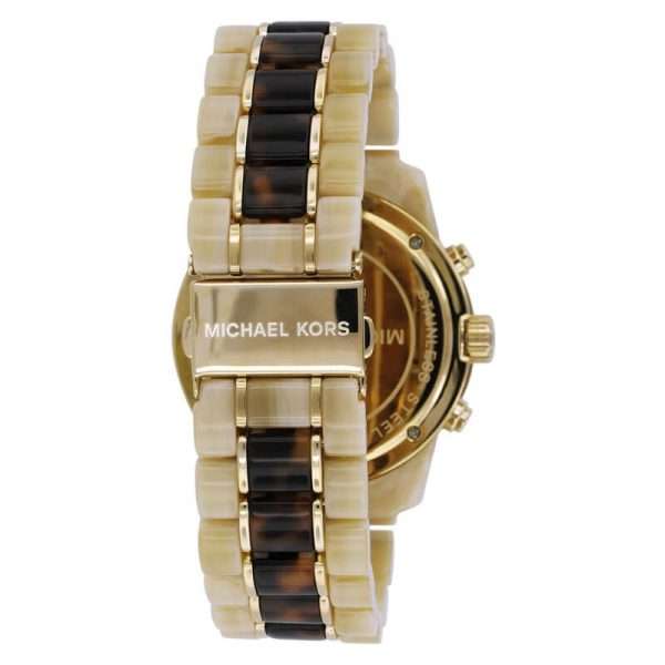 Michael Kors Women’s Quartz Two Tone Stainless Steel Champagne Dial 43mm Watch MK5764