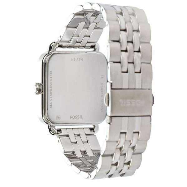 Fossil Women’s Quartz Silver Stainless Steel Mother Of Pearl Dial 32mm Watch ES4268