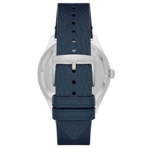 Emporio Armani Men’s Quartz Blue Leather Strap Blue Dial 43mm Watch AR1978