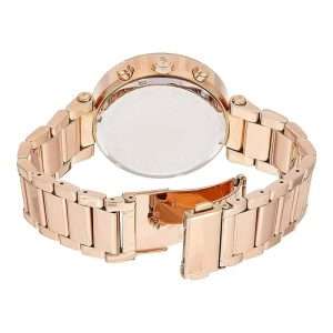 Michael Kors Women’s Quartz Rose Gold Stainless Steel d Dial 39mm Watch MK5857