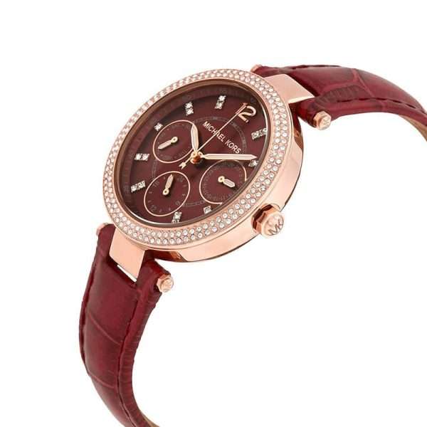 Michael Kors Women’s Quartz Red Leather Strap Red Dial 33mm Watch MK6451 UAE DUBAI AJMAN SHARJAH ABU DHABI RAS AL KHAIMA UMM UL QUWAIN ALAIN FUJAIRAH