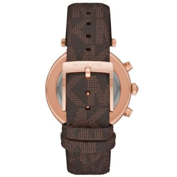 Michael Kors Women’s Quartz Brown Leather Strap White Dial 39mm Watch MK6917
