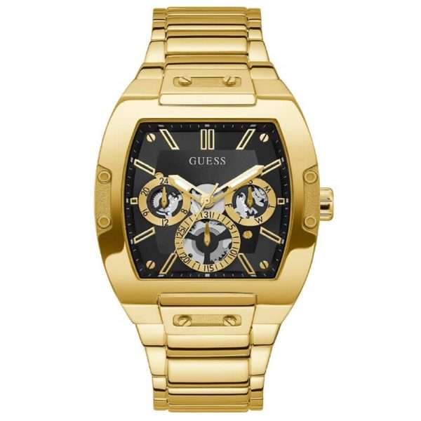 Guess Men’s Quartz Gold Stainless Steel Black Dial 43mm Watch GW0456G1 UAE DUBAI AJMAN SHARJAH ABU DHABI RAS AL KHAIMA UMM UL QUWAIN ALAIN FUJAIRAH