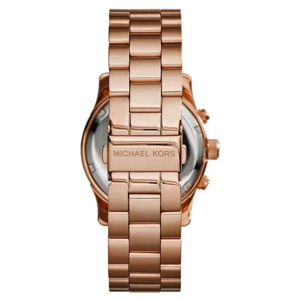 Michael Kors Women’s Quartz Rose Gold Stainless Steel Blue Dial 38mm Watch MK5940