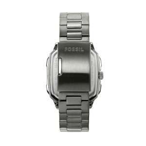 Fossil Men’s Quartz Grey Stainless Steel Silver Dial 42mm Watch BQ2657