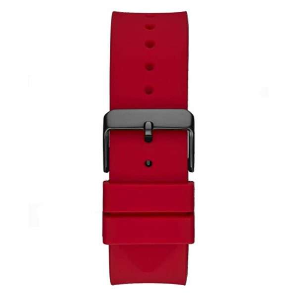 Guess Men’s Quartz Red Silicone Strap Black Dial 47mm Watch GW0208G6 UAE DUBAI AJMAN SHARJAH ABU DHABI RAS AL KHAIMA UMM UL QUWAIN ALAIN FUJAIRAH