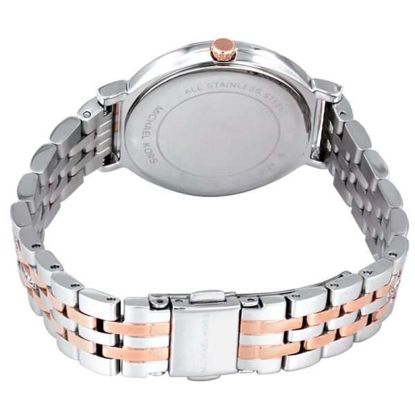 Michael Kors Women’s Quartz Two Tone Stainless Steel Mother of pearl Dial 33mm Watch MK3642